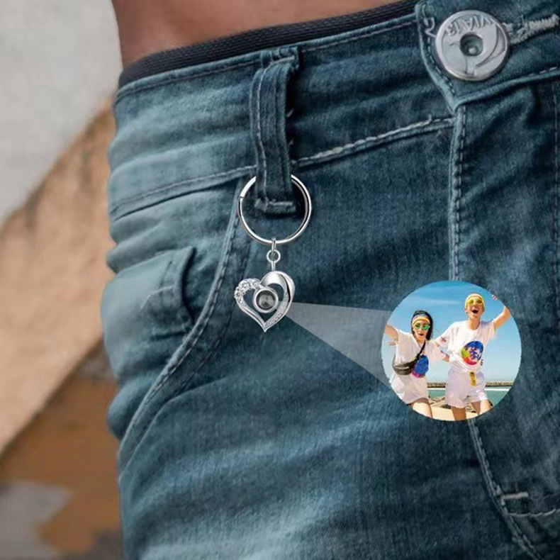 Llavero personalizado con imagen de familia