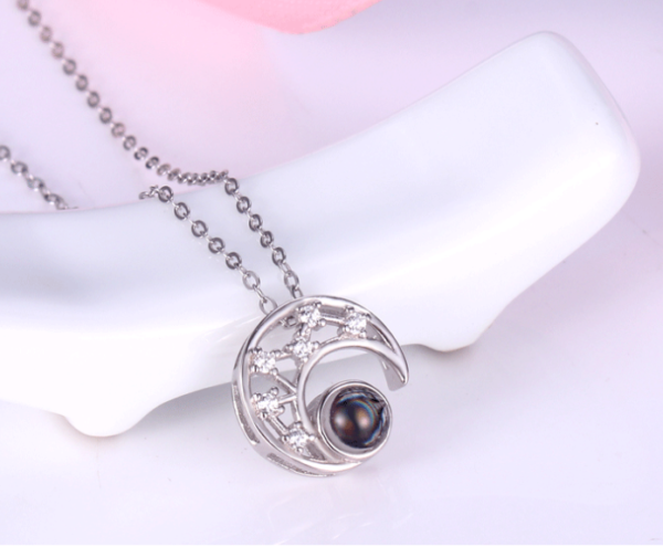 Collar Media Luna Brillante - Imagen 2