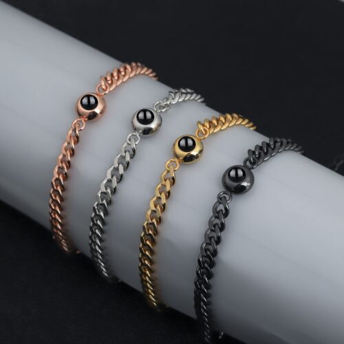 Pulsera de cadena barbada