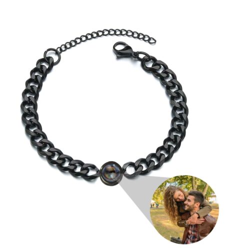 Pulsera de cadena barbada hueca