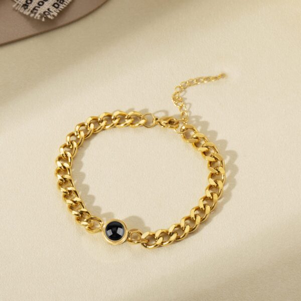 Pulsera de cadena barbada - Imagen 2