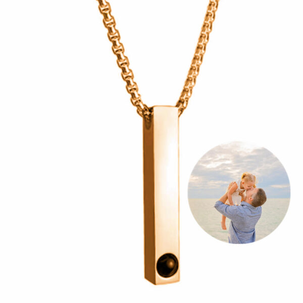 Collar con dije rectangular - Imagen 2