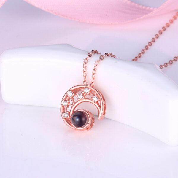 Collar Media Luna Brillante - Imagen 3