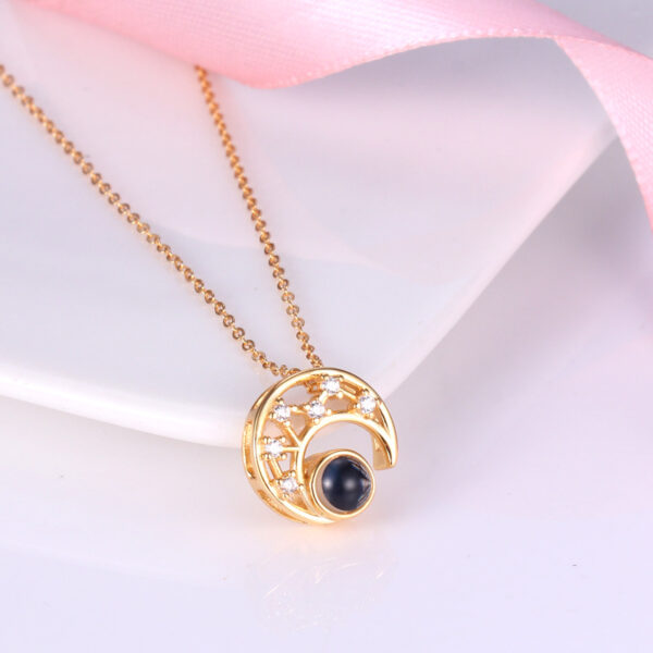 Collar Media Luna Brillante - Imagen 4