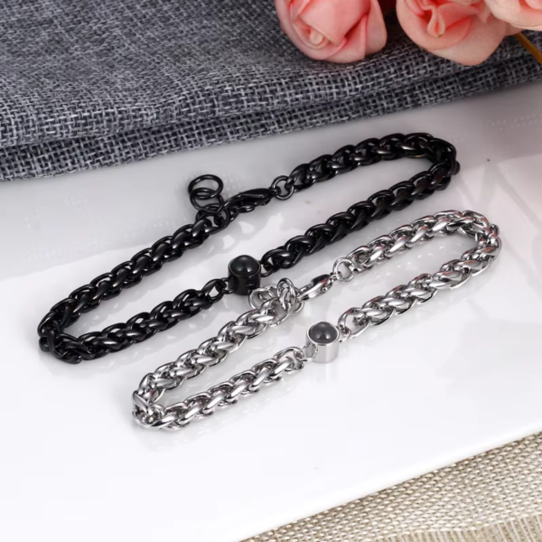 Pulsera de cadena tipo trigo - Imagen 6