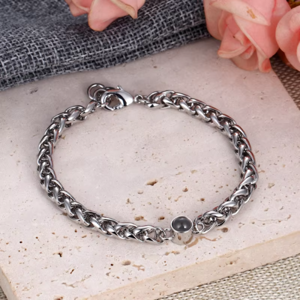 Pulsera de cadena tipo trigo - Imagen 2