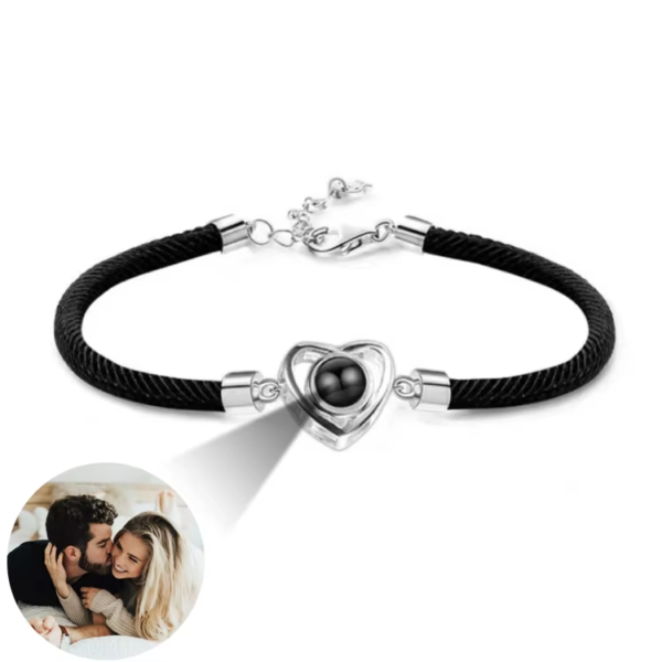 Pulsera corazón con cordón torsal - Imagen 3